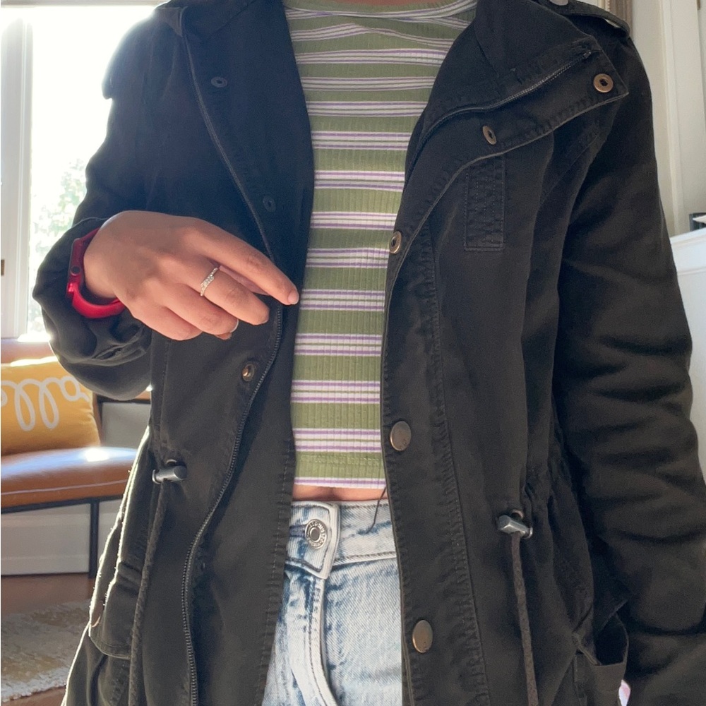 Cotton On olive Drawstring Utility Jacket